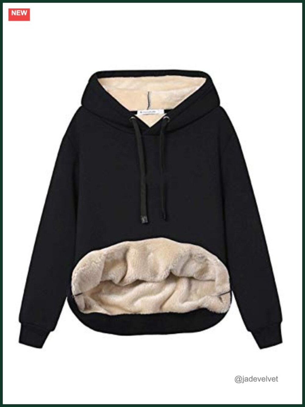 Womens Sherpa Lined Fleece Pullover Hoodie Warm Winter Sweatshirt